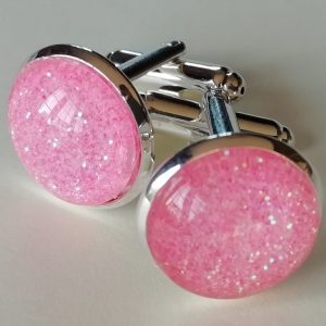 Boutons de manchette rose