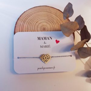 Carte bracelet "Maman du marié"