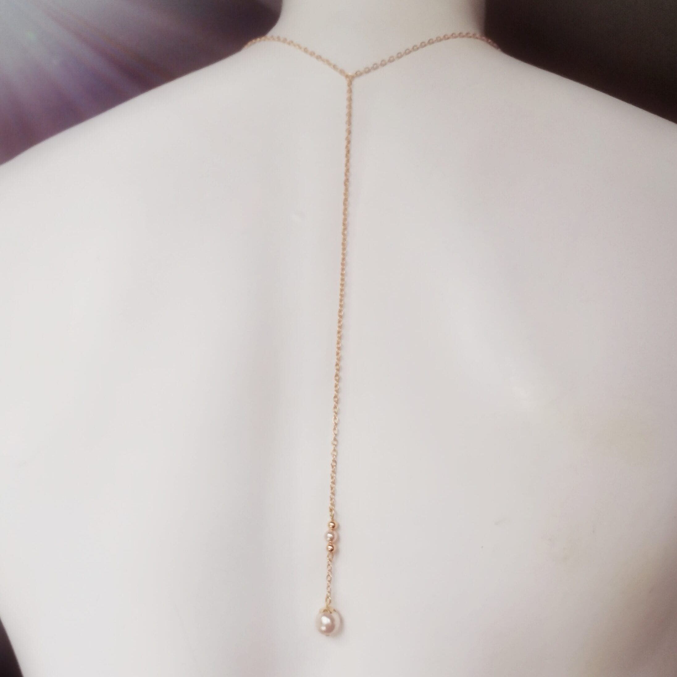 Collier de dos "Rose"