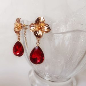 Boucles d'oreilles "Rubis"