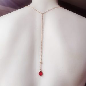 Collier de dos "Rubis"