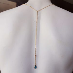 Collier de dos "Saphir"