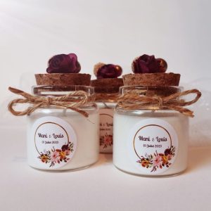 Bougie "Fleurs Séchées"